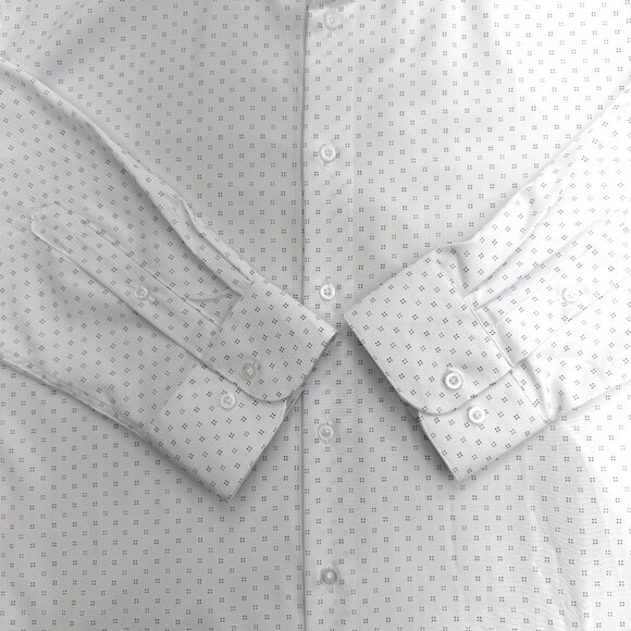 Nautica Men's Performance Dress Shirt, Slim Fit, White, 18-18.5 36/37, XXL NEW - Picture 9 of 12